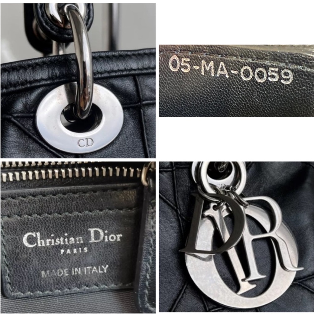 Dior Black Cannage Granville  with Silver Hardware - Picture 11 of 11